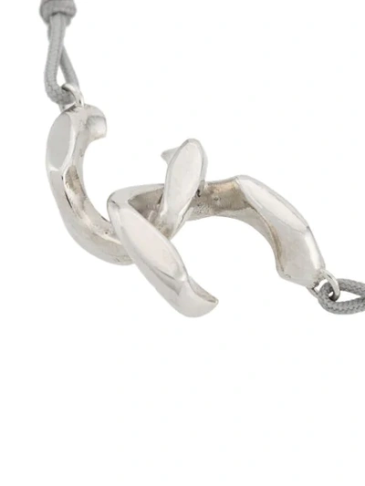 Shop Annelise Michelson Dechainee Cord Bracelet In Silver