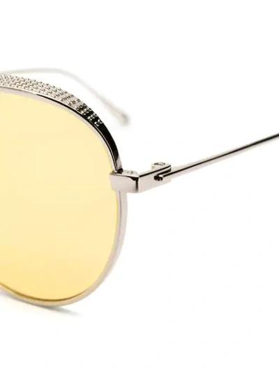 Shop Jimmy Choo Ellos Sunglasses In Gold