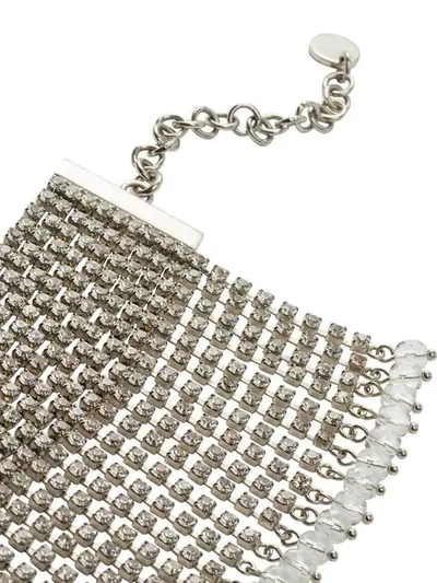 Shop Miu Miu Crystal Necklace - Silver