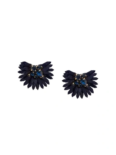 Shop Mignonne Gavigan Ellie Earrings In Blue