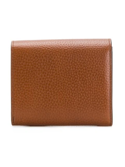 Shop Mulberry Pebbled Logo Purse In Brown