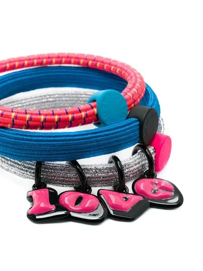 Shop Marc Jacobs 'love' Bracelet Set In Pink
