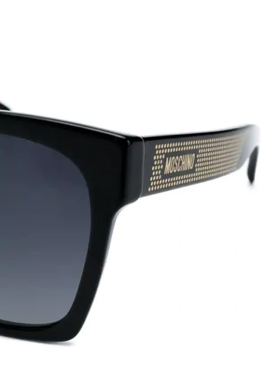 Shop Moschino Eyewear Square Sunglasses In Black