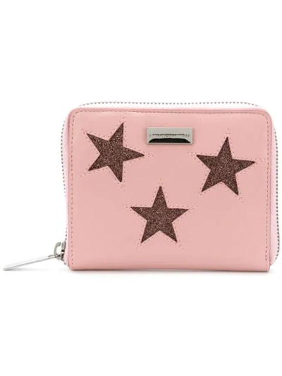 Shop Stella Mccartney Star Embellished Purse In Pink