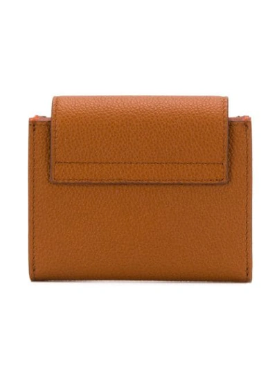 Shop Tod's Accordian Cardholder In Brown