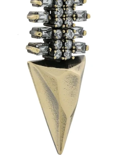 Iosselliani White Eclipse Earrings In Gold