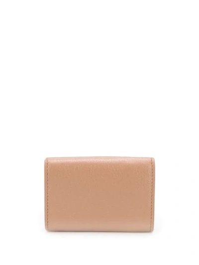 Shop Balenciaga Met Mini Wallet - Neutrals