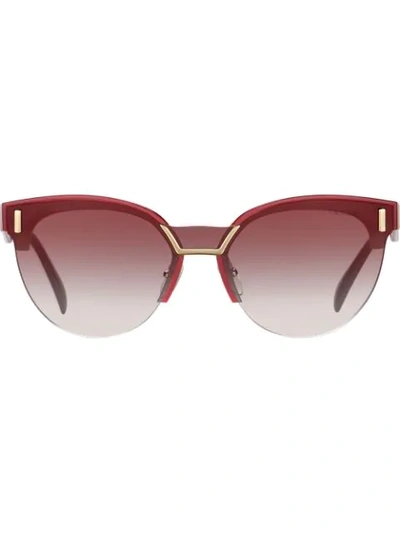 Shop Prada Hide Sunglasses In Pink