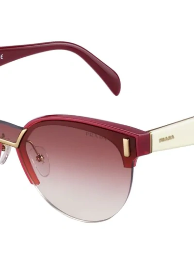 Shop Prada Hide Sunglasses In Pink