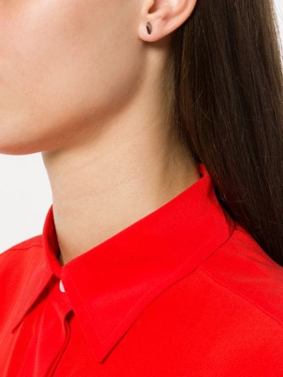 Shaun Leane Rose Thorne Medium Bar Earring In Metallic