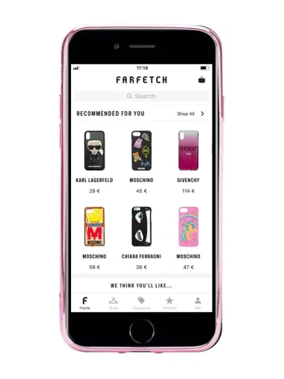 Shop Chiara Ferragni Glittered Iphone 7 Case - Pink