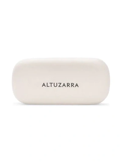 Shop Altuzarra 'round' Sunglasses In White