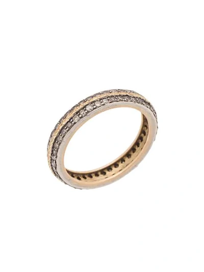 Shop Loree Rodkin 18kt Gold Diamond Eternity Ring In Grey