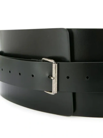 Shop Ann Demeulemeester Double Belt - Black