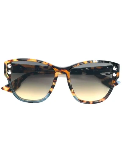 Shop Dior Oversized Sunglasses In Brown