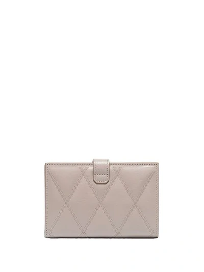 Shop Givenchy Ivory Quilted Leather Envelope Purse In Neutrals