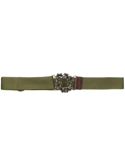 Shop Dsquared2 Botanic Eden Buckle Belt In Green