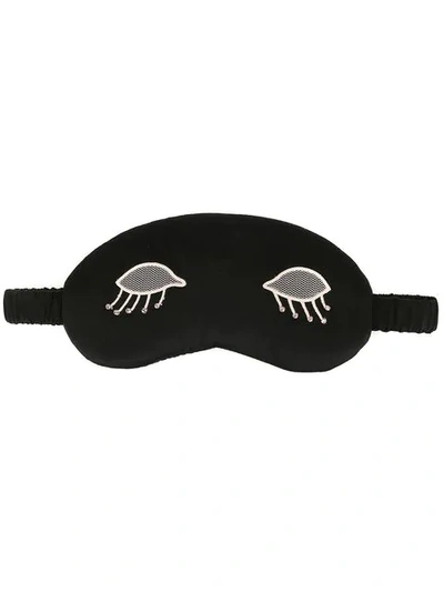Shop Morgan Lane 'lacey Lids' Schlafmaske - Schwarz In Black