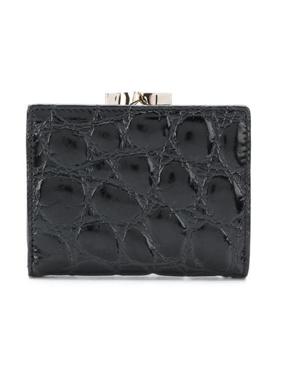 Shop Vivienne Westwood Logo Purse Wallet In Black