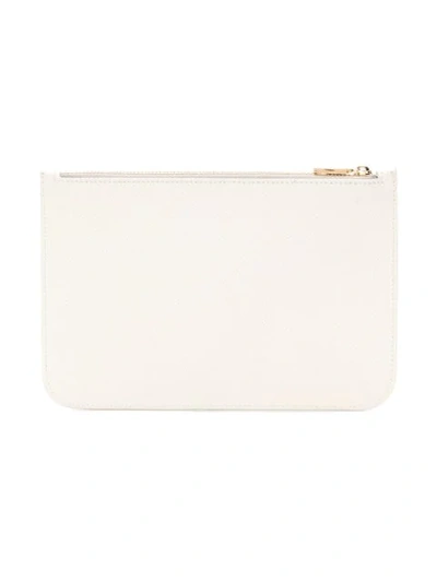 Shop Dolce & Gabbana Logo Plaque Wallet In White
