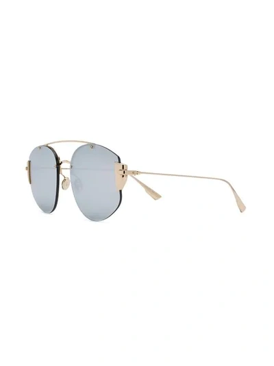 Shop Dior Stronfger Sunglasses In Gold