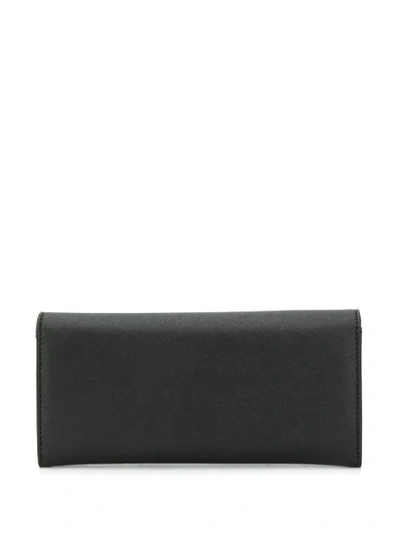 Shop Vivienne Westwood Foldover Top Wallet In Black