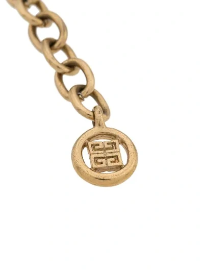 Pre-owned Givenchy Heart Link Bracelet In Gold