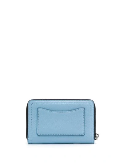 Shop Marc Jacobs Zip Around Wallet In Blue