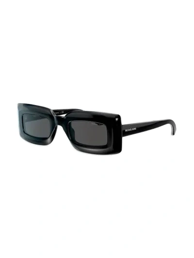 Shop Michael Kors St. Tropez Thick Square Frame Sunglasses In Black