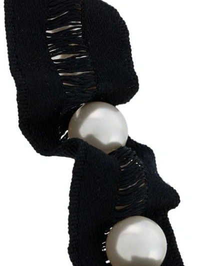 Shop Lanvin Massive Halskette Mit Perlen In Black