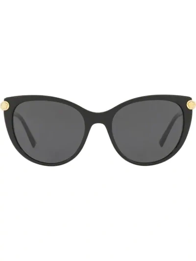 Shop Versace V-rock Sunglasses In Black