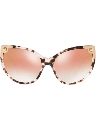 Shop Dolce & Gabbana Cat-eye Tinted Sunglasses In Pink