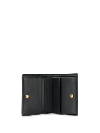 Shop Alexander Mcqueen Skull Compact Wallet In Black