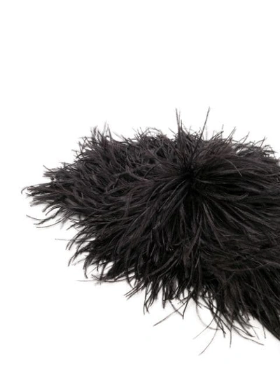 Shop N°21 Ostrich Feather Beanie In 9000