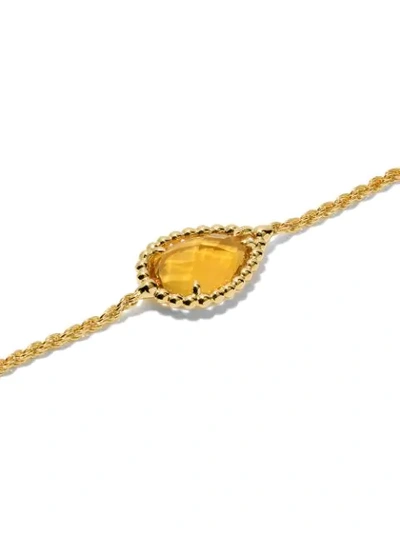 Shop Boucheron 18kt Yellow Gold Serpent Bohème Citrine S Motif Bracelet In Yg
