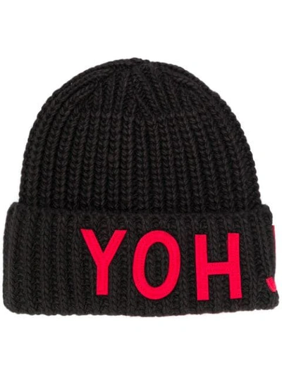 Y-3 KNIT BEANIE - 黑色