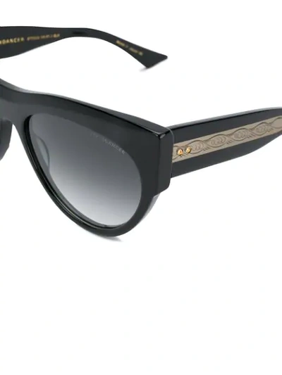 Shop Dita Eyewear Brain Dancer Sunglasses In Black