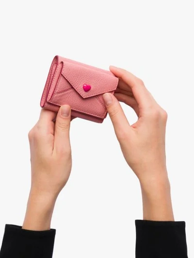 Shop Miu Miu Madras Love Wallet - Pink