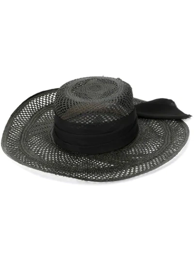 Shop Sensi Studio Tulle Detail Hat - Black