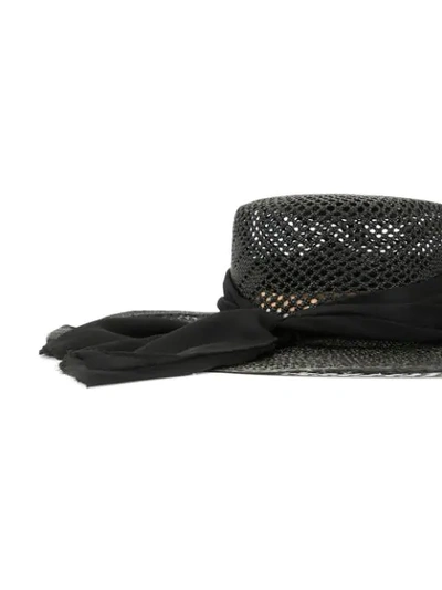 Shop Sensi Studio Tulle Detail Hat - Black