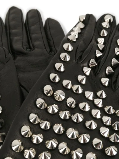 Shop Manokhi Stud-detail Gloves In Black