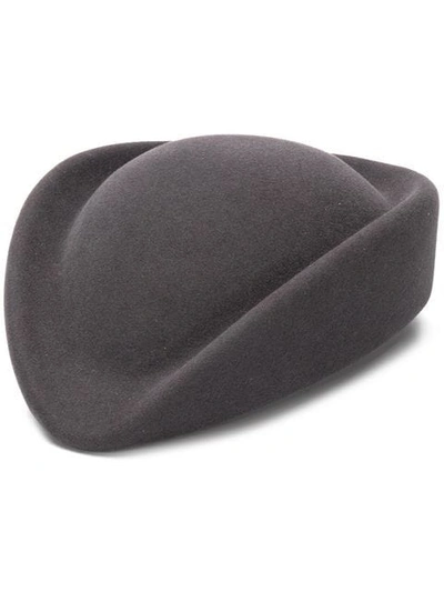 Shop Nina Ricci Pillbox Hat In Grey