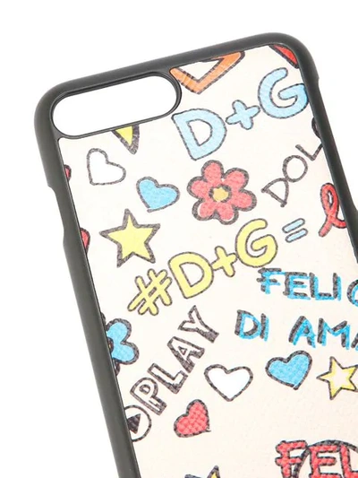 Shop Dolce & Gabbana Printed Iphone 8 Plus Case In Multicolour