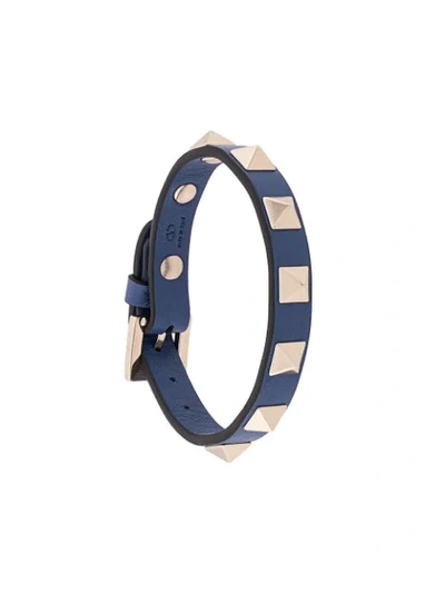 Shop Valentino Garavani Rockstud Bracelet - Blue