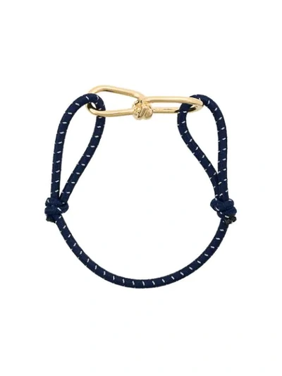 Shop Annelise Michelson Small Wire Cord Bracelet In Blue