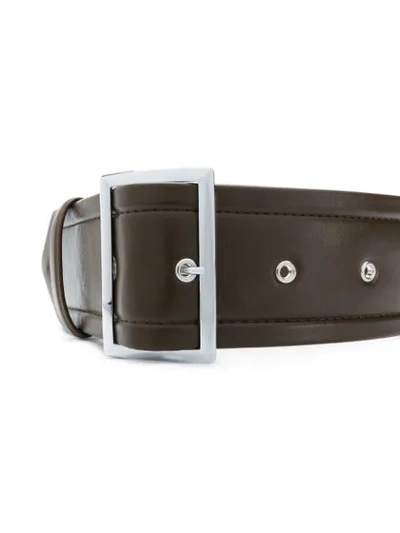 Shop Marni Wide Waist Belt In Brown