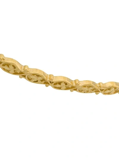 Wouters & Hendrix My Favourites Fine Rigid Cast Ribbon Choker In Metallic