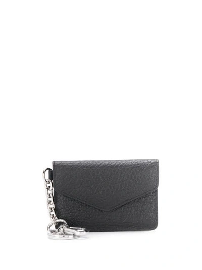 Shop Maison Margiela Envelope Keyring Wallet In Black