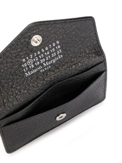 Shop Maison Margiela Envelope Keyring Wallet In Black