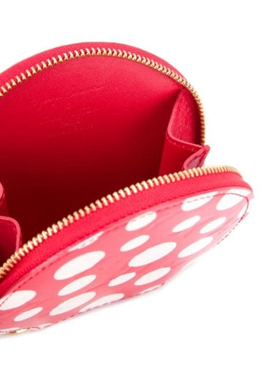 Shop Pre-owned Louis Vuitton Dot Infinity Coin Purse In Red
